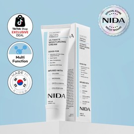 NIDA Youthful Formula Ultimate Moisturizing Cream (100mL) / Collagen, Niacinamide, Centella Asiatica, Hyaluronic Acid / Wrinkles, Dark Spots, Skincare:_1-Pack