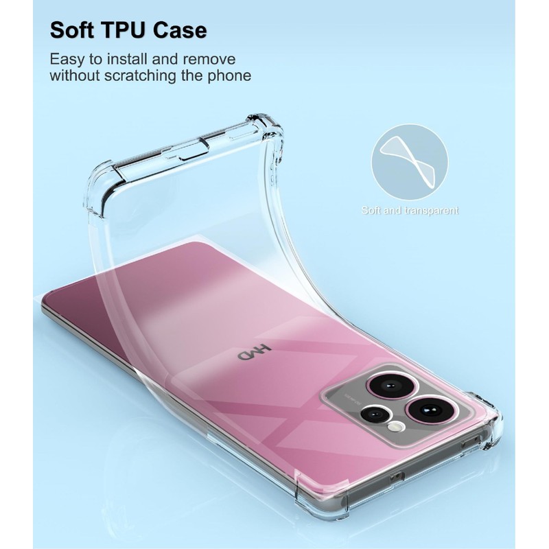 GIOPUEY Clear Case Compatible with HMD Skyline, Ultra Thin TPU