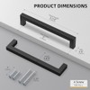 goldenwarm 10 Pack 5 Inch Black Cabinet Handles Kitchen -