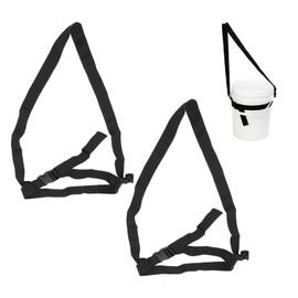 FMTYAOIU 2 PCS 5 Gallon Bucket Shoulder Carrying Strap, Bucket Accessory with Adjustable Shoulder Strap Length and Bucket Width Size for Gardening, Camping, Fishing (Single Strap)