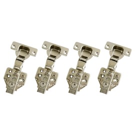 LIKERAINY 105 Degree Inner Stop Hinge 35 mm with Damper for Furniture Kitchen Cabinet Wardrobe Cabinet Door Automatic Hinge Inset Hinges Pack of 4