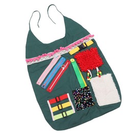 Sensory Blanket Apron for Elderly People with Memory Loss, Engaged Activities for Dementia, Relieves Anxiety, Cotton Material