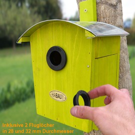 HABAU 2962 Nesting Box Curved Roof Green