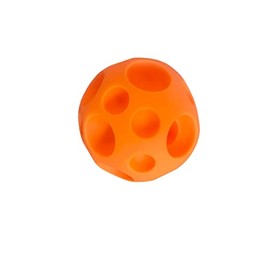 Piggy Poo and Crew Large Treat Dispensing Ball for Dogs Pigs Rabbits or Other Pets (Orange)