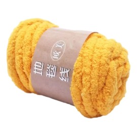 Chunky Yarn Jumbo Tubular Yarn For Throw Pillow Pet Yellow