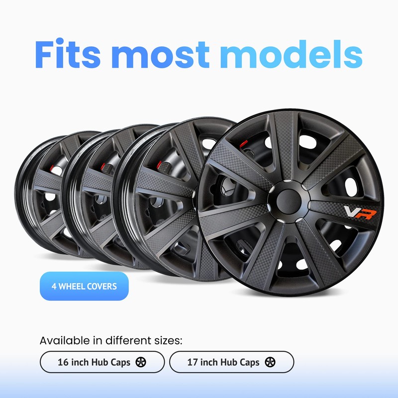 Alpena VR Carbon Vehicle Wheel Covers, Premium European-Made Rim Covers