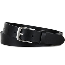 Frentree® Leather Belt 3 cm Wide Black for Men and Women Made in Germany -