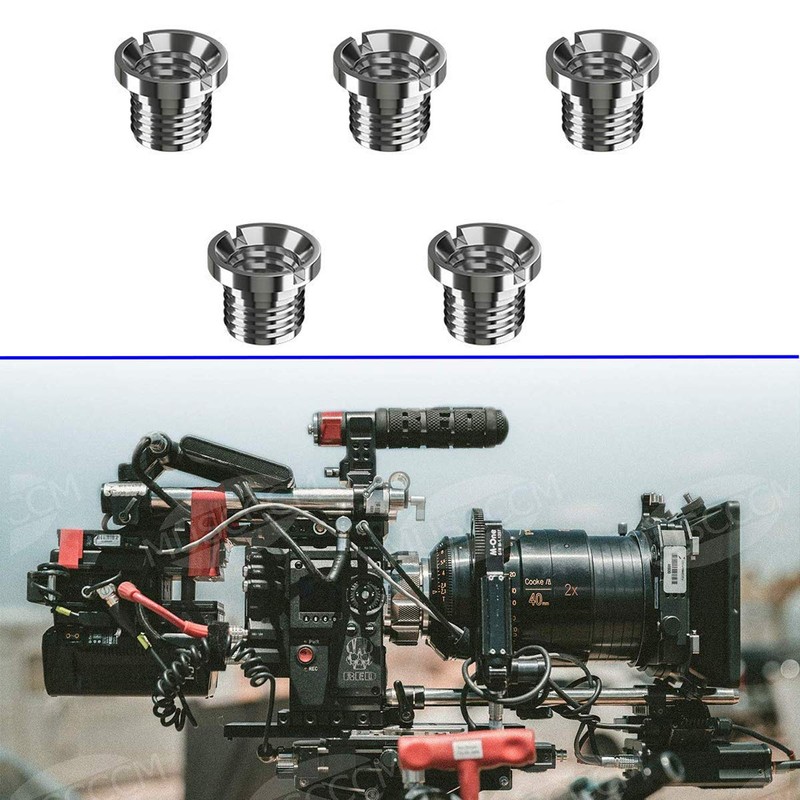 CM Hardware 5pcs 1/4" to 3/8" Conversion Screw Adapter for