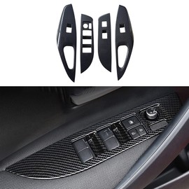 ruihe Fit for Toyota Corolla Sedan 2020 2021 2022 2023 2024 4PCS Carbon Fiber Color Window Switch Decoration Decal Frame Cover Panel Door Handle Armrest North American Version