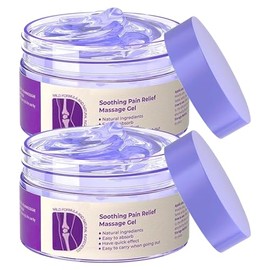 Gel para Articulaciones con Extracto de Crcuma, Crema de Masaje Calmante Morada, Alivia el Dolor en Las Rodillas, la Espalda baja, el Cuello, Las...  