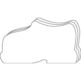 Shoe Large Single Color Creative Cut-Outs, 5.5" x 5.5", 31 Shoes to a Package