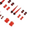 48pcs Ear Stretching Kit Heart Shaped Various Sizes Acrylic Tapers