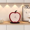 Simple Imported Desk Clock & Decorative Sculpture Ornament Persimmon-b Model - Sculpture 20x21cm + Base 14x7cm 2ea