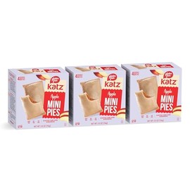 Katz Gluten Free Mini Apple Pie with Homemade Apple Filling, Free of Dairy, Soy, Tree Nuts and Peanuts, Kosher 5.5oz (3 pk)