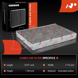 A-Premium Juego de 2 Filtros de Aire de la Cabina con Carbón Activado para Volvo XC60, S60, S80, V60, V70, XC70, XC90 & Land Rover Discovery Sport, LR2, Range Rover Evoque & Jaguar