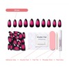 Press On Nails 32 Dark Red – Medium Almond I