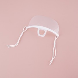 Hygienic Plastic Mask, Transparent Design, Easy to Use Cooking 17ea