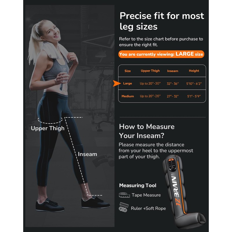 Sequential Air Compression Recovery System : Professional Full Leg Compression