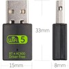 QIQIAZI USB Bluetooth WiFi Adapter, Bluetooth 5.0 Dongle WiFi Dongle