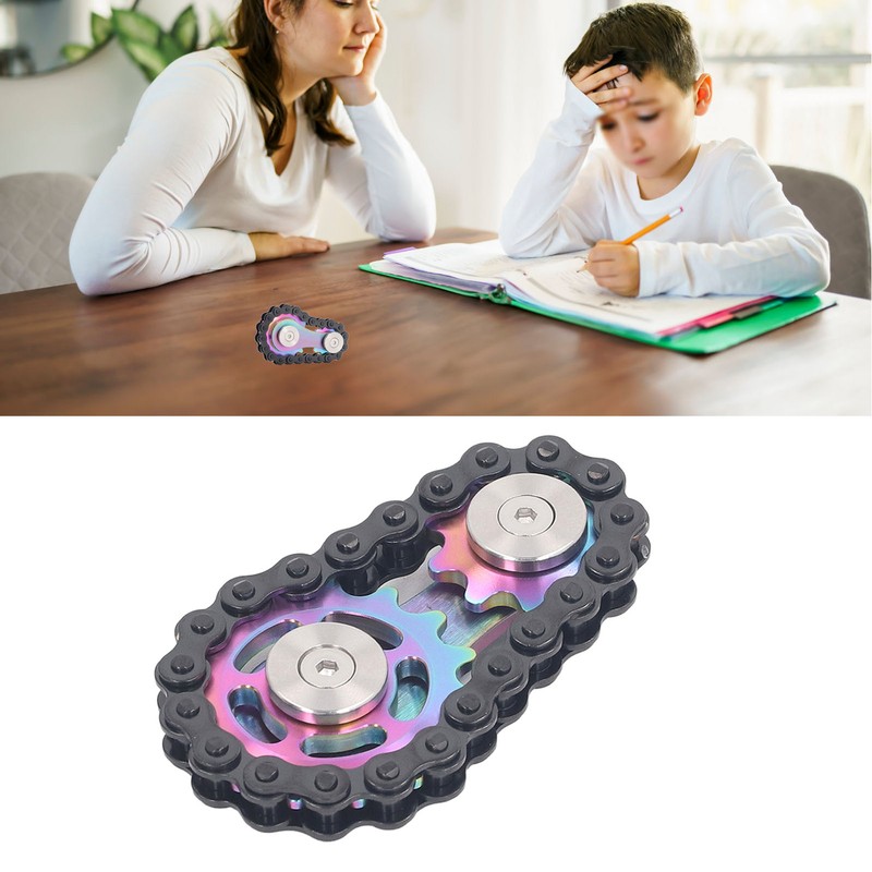 Sprocket Chain Gear Toy Decompression Pocket Size Multi Functional Sensory