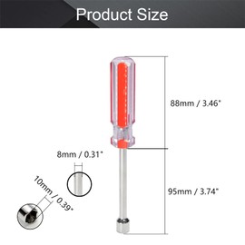 Utoolmart Hexagon Nut Nonslip Handle Hex Socket Wrench Screwdriver Hand Tool (10mm)