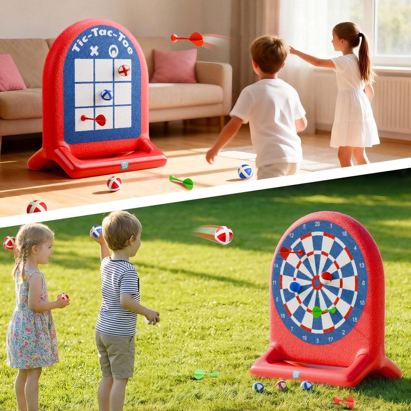 Funscape Kids Inflatable Dartboard Pool Toy, Fun Swimming Pool Toss