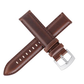Ottoody Watch Band, 0.71, 0.75, 0.79, 0.83, 0.87 in (18, 19, 20, 21, 22 mm), Replacement Band, Genuine Leather Watch Band, Quick Release, No Tools Required, Elegant, Calf Leather, Sweatproof, Tactile