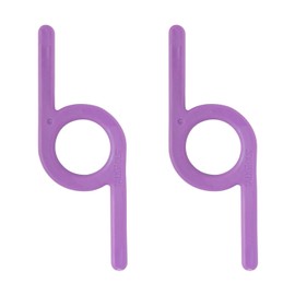 TalkTools Chewy | Oral Motor Sensory Tool for Kids and Toddlers | Therapy Tools to Improve Chewing and Biting (Purple Smooth, 2 Count (Pack of 1))