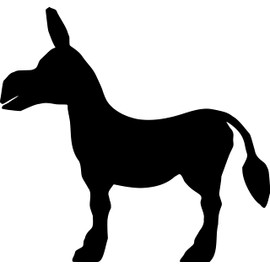 Pack of 3 Cute Cartoon Donkey Waterproof Sticker Decal - Peel and Stick - Use on Car's, Laptops, Mirrors, Water Bottles, Scrapbooking, Fun Gifts (3, 5cm x 4.5cm (2" x 1.8"))