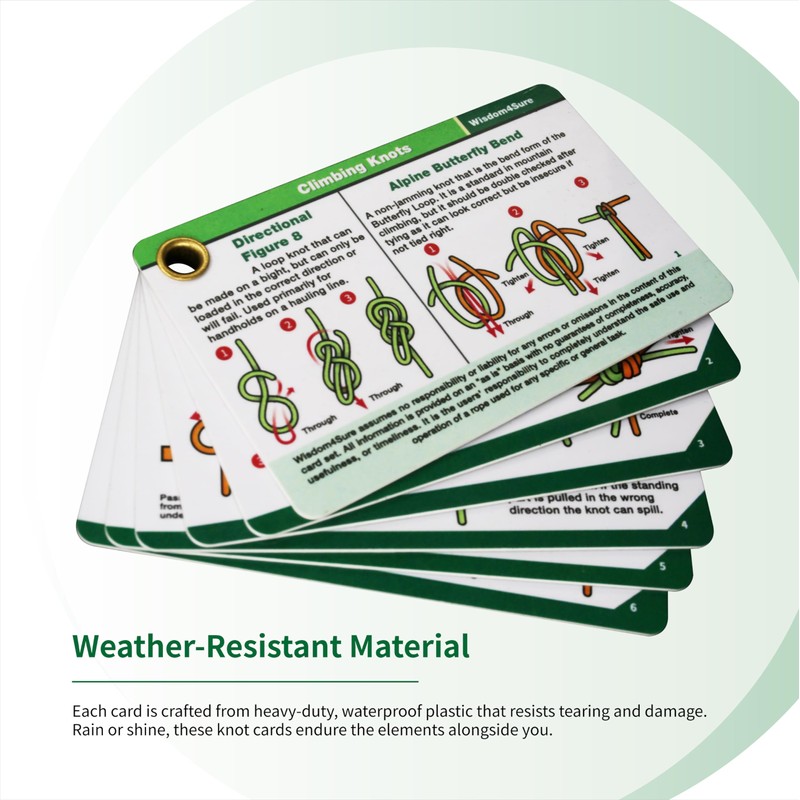 Harrison Howard's Essential Outdoor Knot Tying Cards - Waterproof and