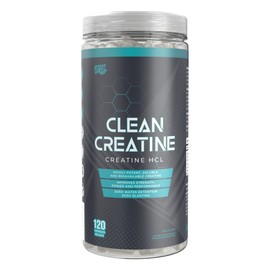 Clean Creatine HCl - Pure Creatine Hydrochloride for Men and Women, Proven Muscle Growth & Strength Building Power, Athletic Performance and Recovery (120 Veg Capsules)