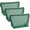 besharppin Mesh Makeup Pouch, 3-Piece Makeup Pouch, Cosmetic Storage, Small