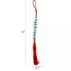 FunGiftCorner Feng Shui 8-Jade Ingots with Red Tassel, 12 Inch