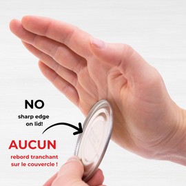 Starfrit MightiCan Can Opener - Safe - Holds Lid and Leaves No Sharp Edges on Lid - 3 Year Warranty - Comfort Grip - Heavy Duty Non-Slip Knob - Blue