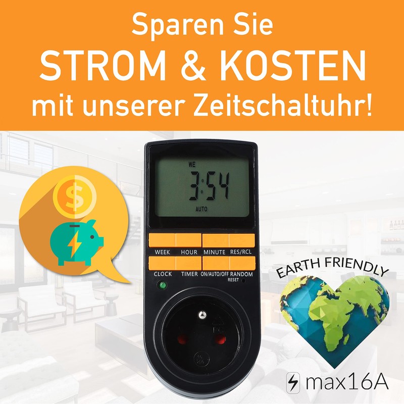 AX Digital Timer Socket – Timer Switch Digital for Indoor