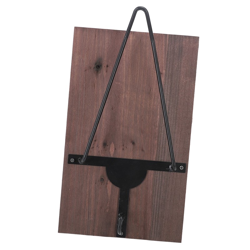 Motorcycle Helmet Rack with Jacket Hook Wood and Iron Wall