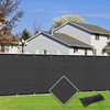 Cisvio Customizable Privacy Screen Fence 6'X76' Dark Grey Heavy Duty