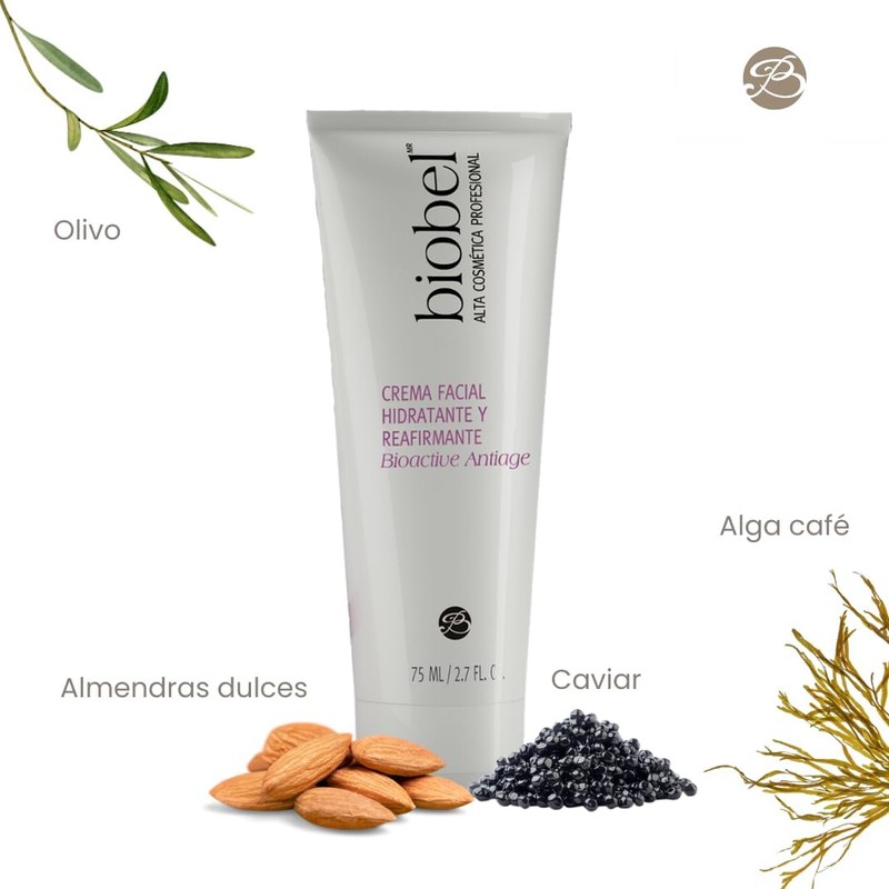 Biobel Crema Facial Hidratante y Reafirmante Bioactive Antiage 75ml