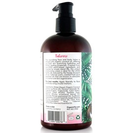 Coco Fiji Face & Body Lotion Infused With Coconut Oil | Lotion for Dry Skin | Moisturizer Face Cream & Massage Lotion for Women & Men |Tuberose 12 oz, Pack of 3