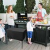 Heavy-Duty Waterproof Patio Cover for 2-Burner Outdoor Cooking System, Camp