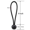 AOPRIE 30 Pack Bungee Balls 9Inches Black Ball Bungee Heavy