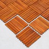 Strawberry Fairy Durable Interlocking Acacia Wood Deck Tiles for Outdoor