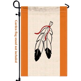 Canada Child Matters Garden Flag,Every Canadian Children Important Outdoor Banner,Orange Shirt Day Decor,12x18 in Heavy Duty Canadian Maple Outdoor Banner for Patio Yard with Double Side