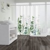 Plant Shower Curtain Green Leaves Plants Leaf Shower Curtain Watercolor