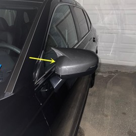 ZiWen Sport Carbon Fiber Gloss Black Door Rearview Mirror Cover Trims for Honda CRV CR-V 2023 2024 2025 2026 (Carbon Fiber Print OX Horn)