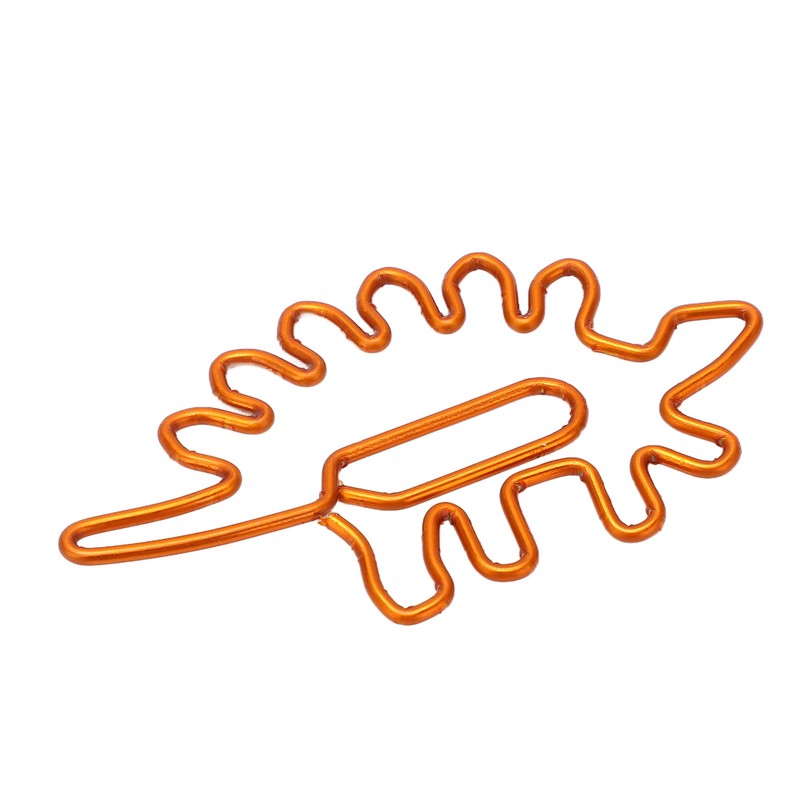 100pcs Paper Clips Portable Mini Cute Dinosaur Shape Electroplated Metal