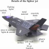 Unbranded 1/72 Fighter Aircraft F35 Jet Lights & Sounds Alloy