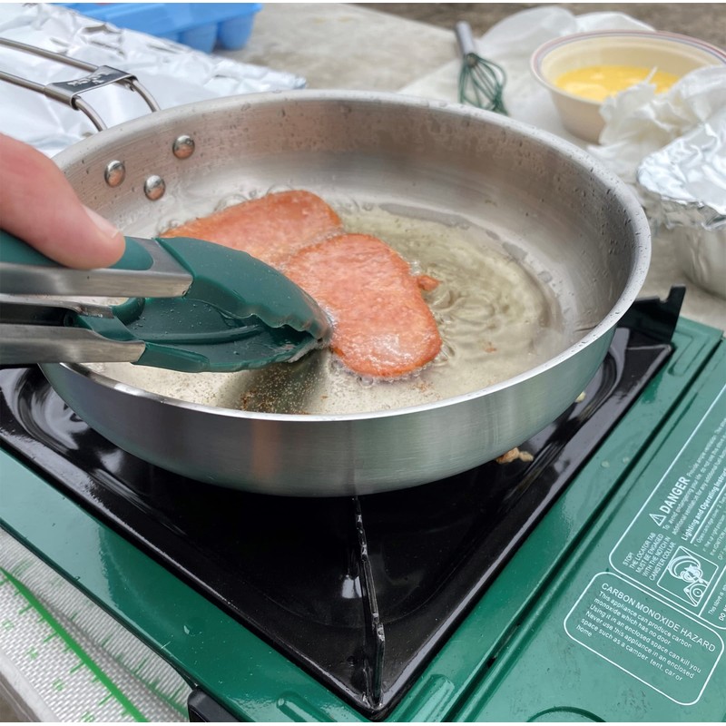 Mr. Outdoors Cookout 8.25" Stainless Steel Fry Pan with Folding