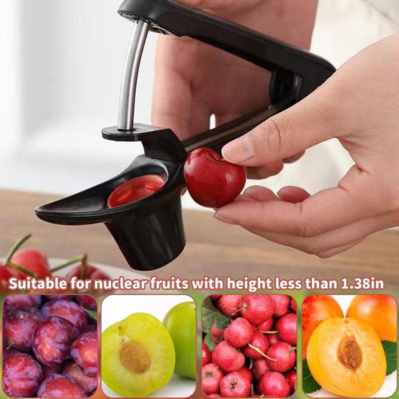 Quick Remove Cherry Pitter Portable Kitchen Tool Safe Tool for