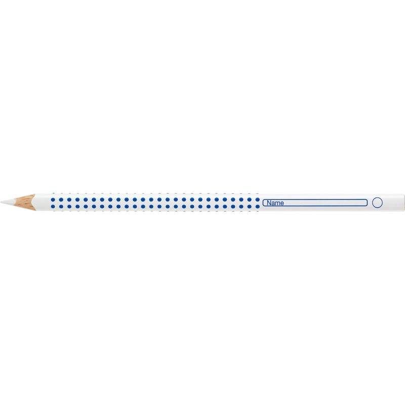 FABER-CASTELL 113201 - Farbstift Grip, für Heft und Tafel, weiß